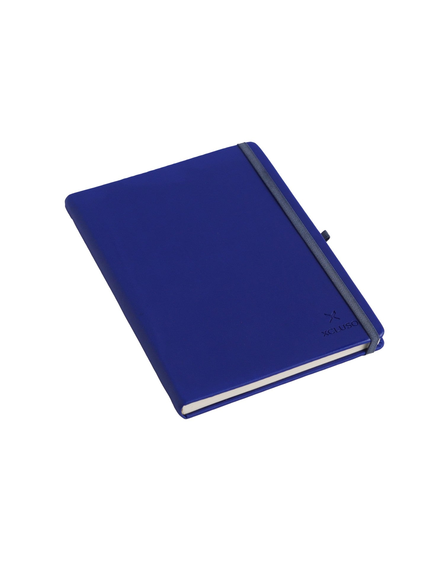 A5 Vegan Leather 1608 Blue Non Dated Diary - 80 gsm