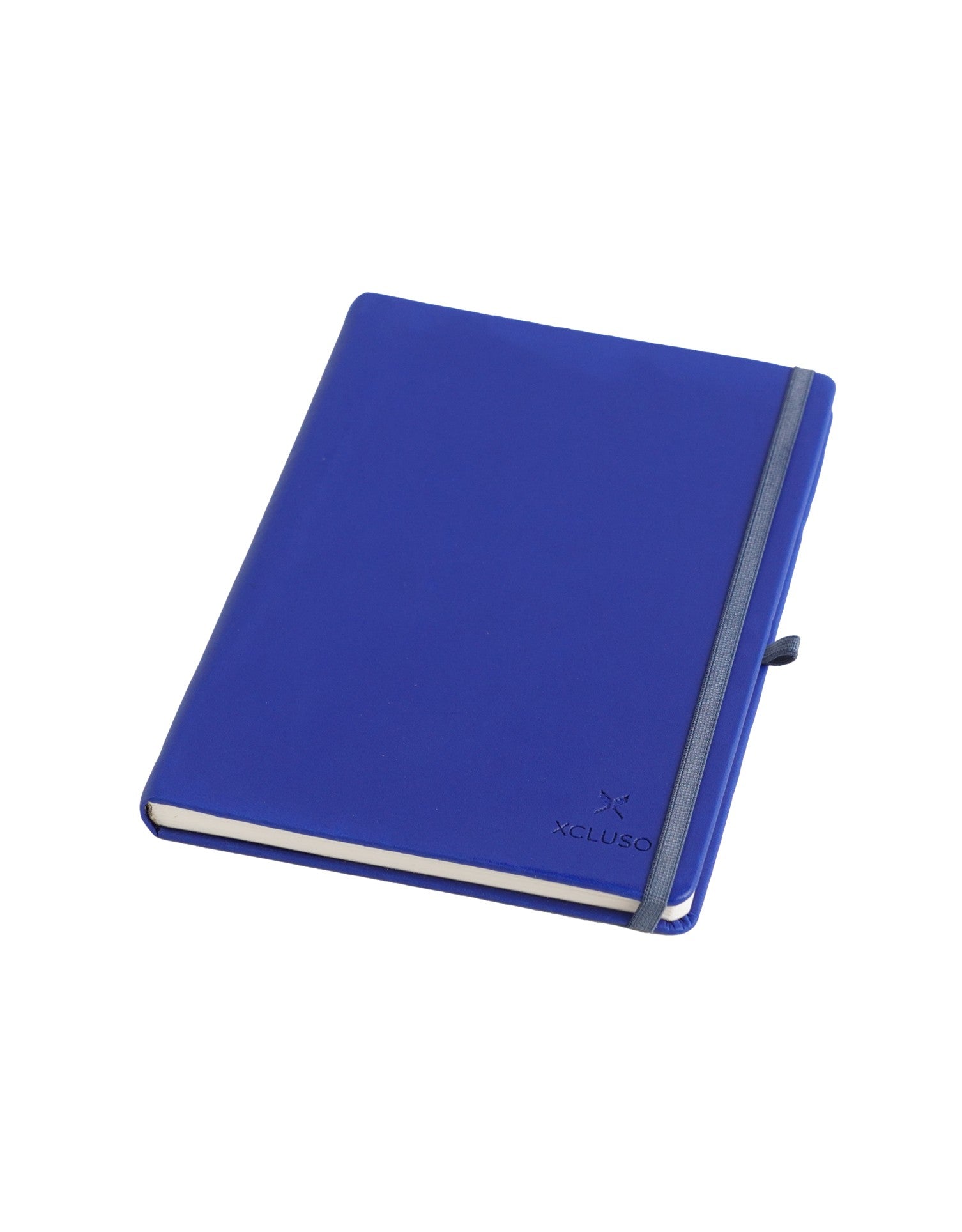 A5 Vegan Leather 1608 Blue Non Dated Diary - 80 gsm
