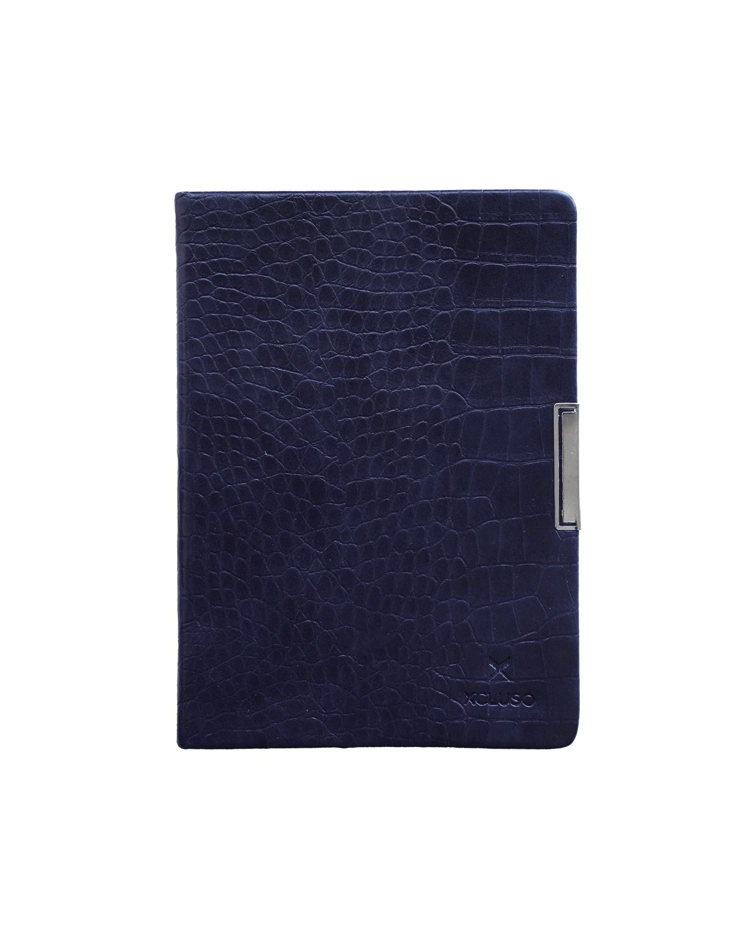 A5 Vegan Leather 349 Croc Blue Non Dated Diary - 80 gsm