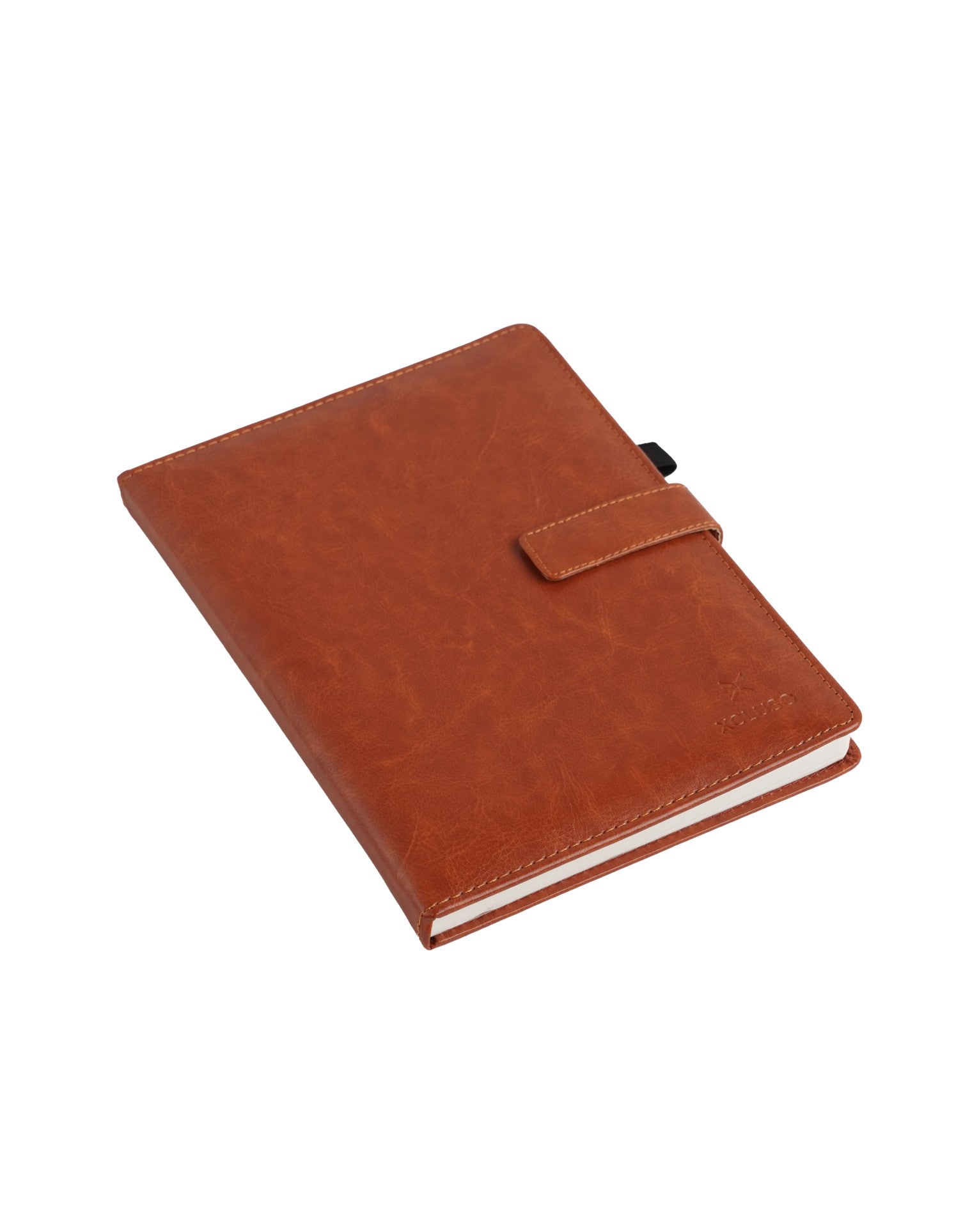 A5 Vegan Leather 8528 Tan Non Dated Diary - 80 gsm