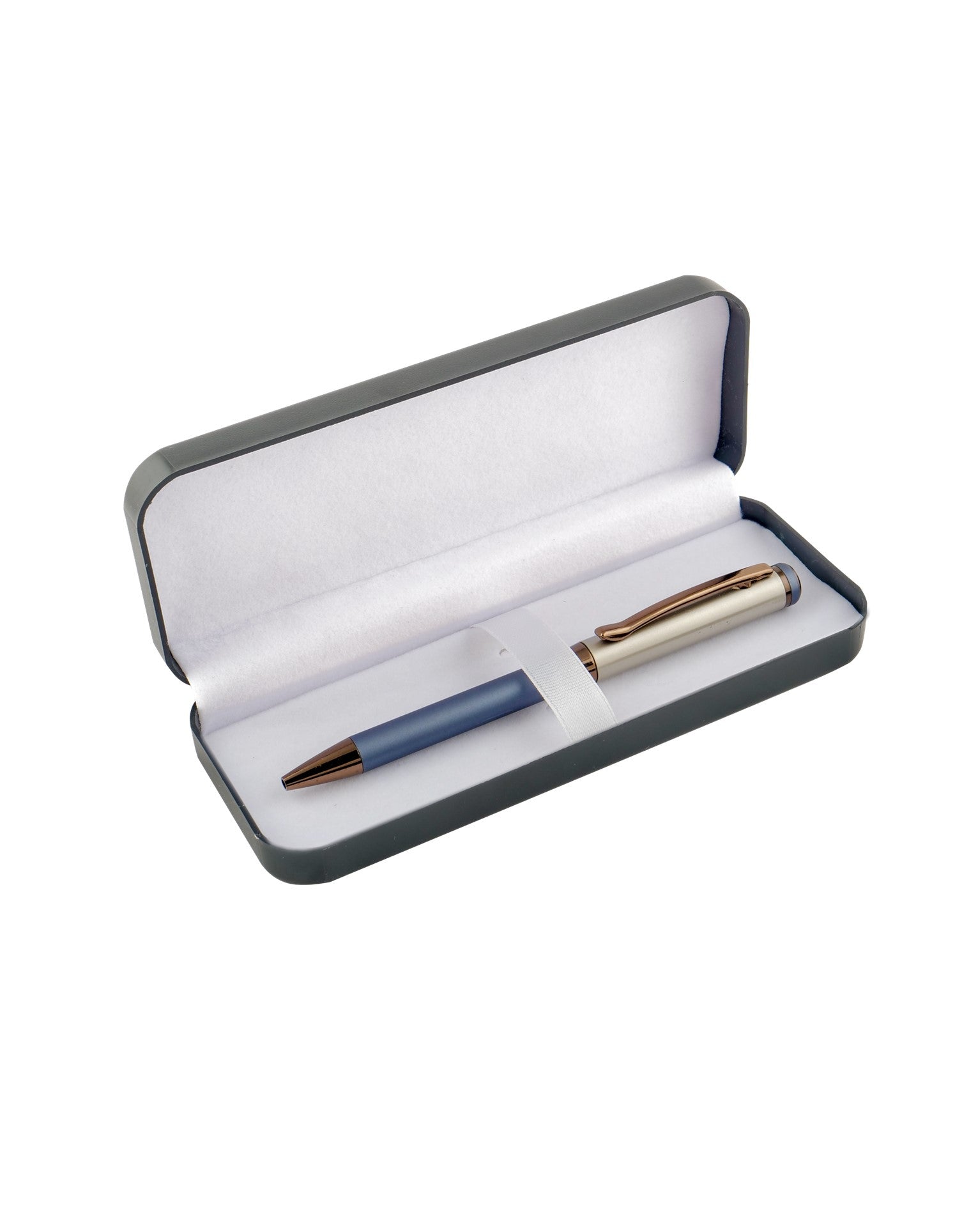 Xcluso Matt Grey Metal Ballpoint Pen with coffee clip and imported german ink refill