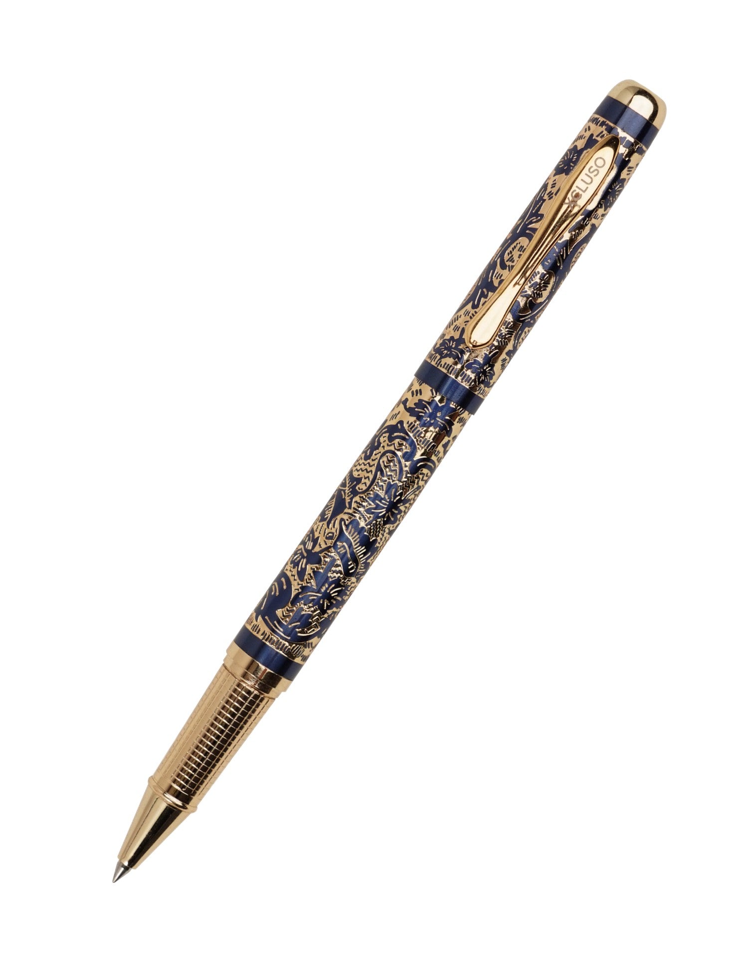 Entique-6815 Blue Ball Pen Roller Pen Giftset