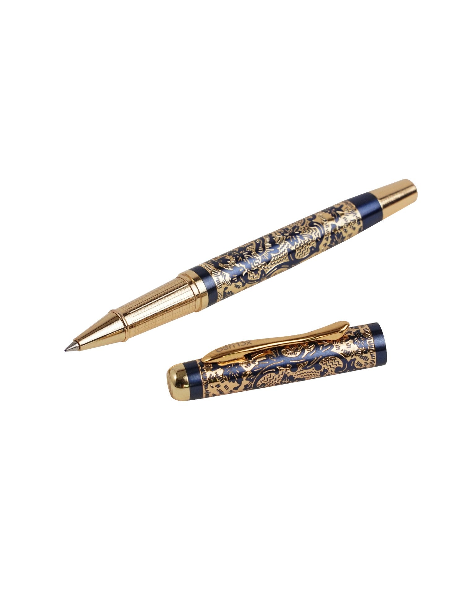 Entique-6815 Blue Ball Pen Roller Pen Giftset