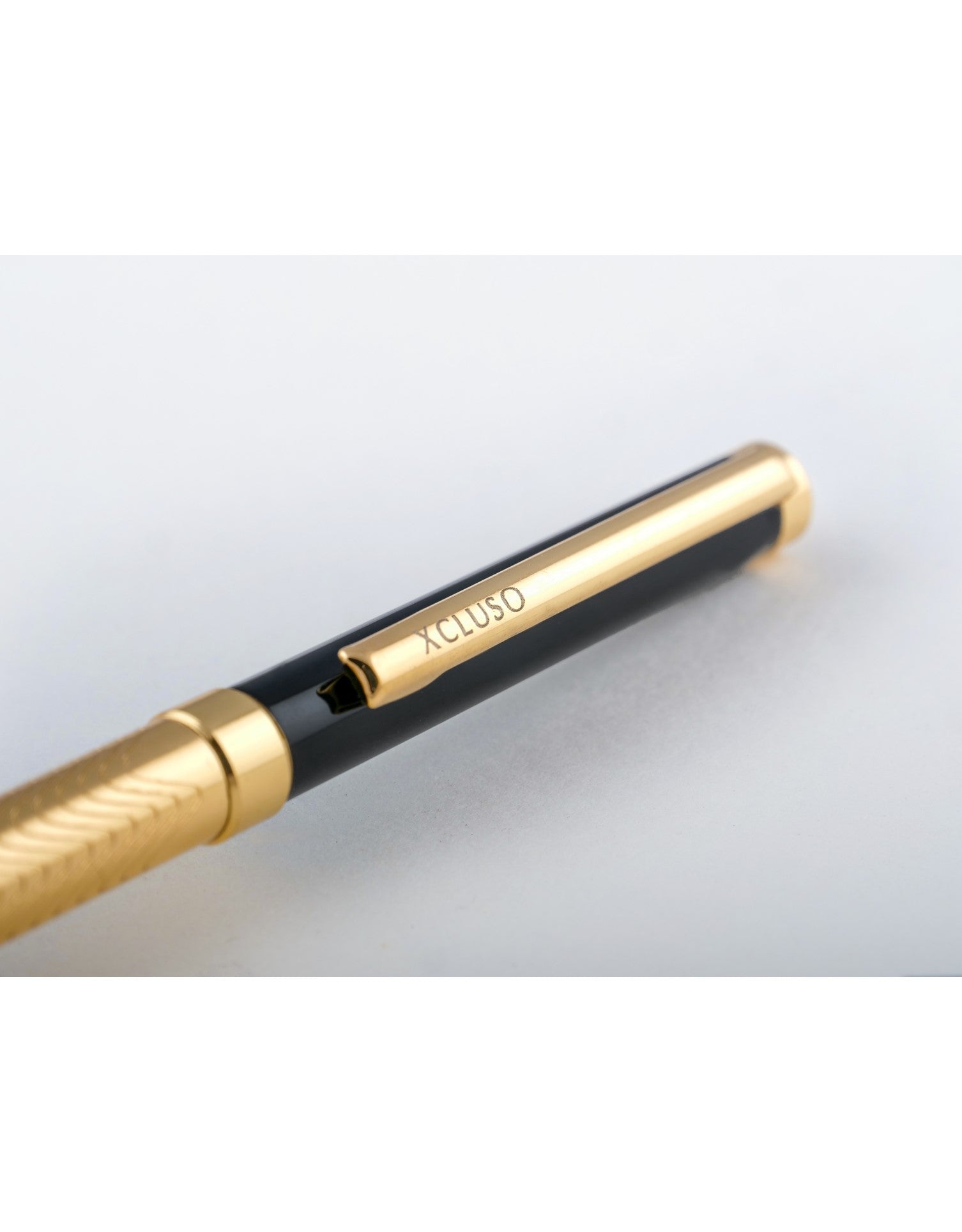 Xcluso Gold Designer Metal Ballpoint Pen with gold clip and imported german ink refill. Thin Metal pen. Pen with smooth writing. Pens for Gifting