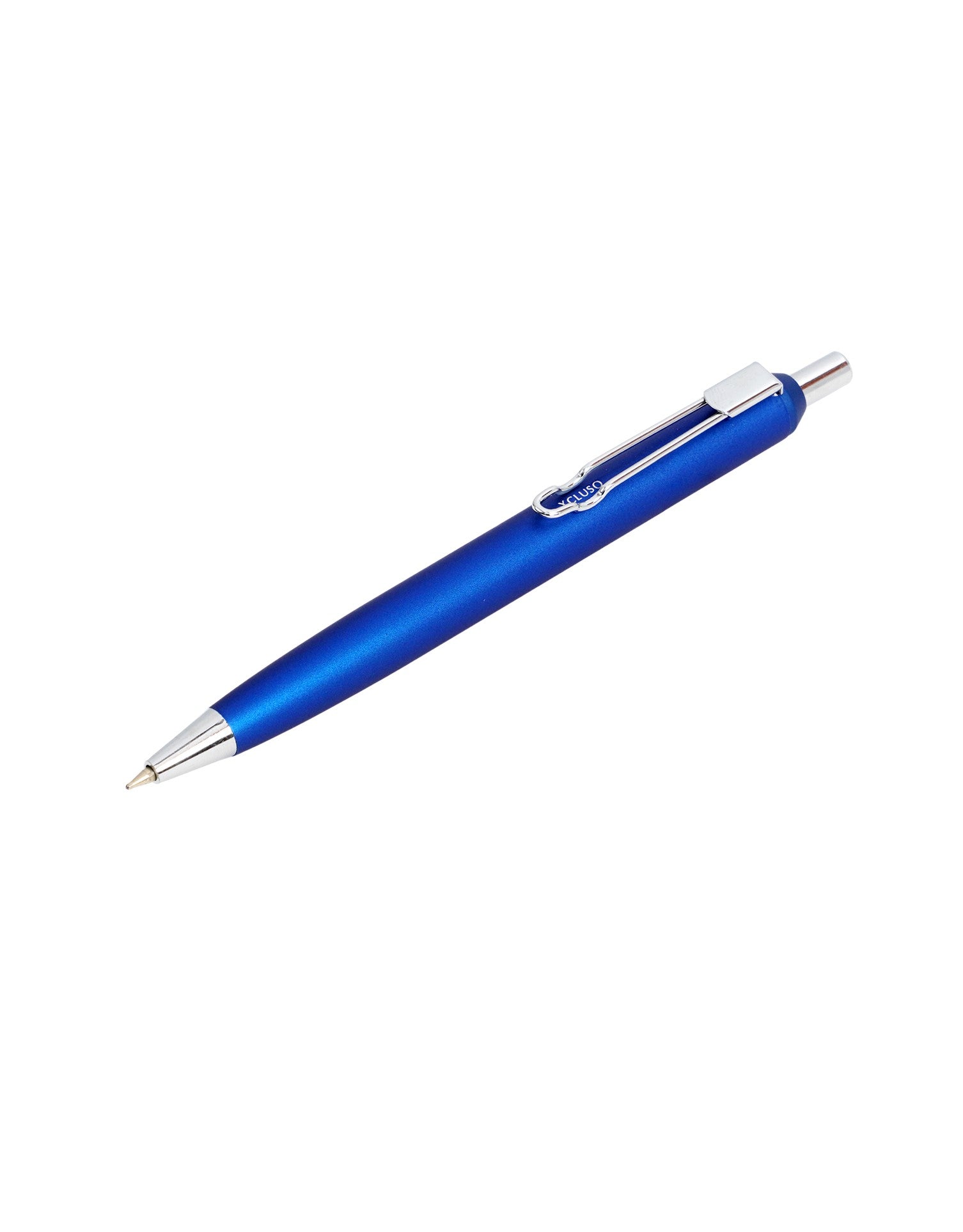 Xcluso Metallic blue Metal Ballpoint Pen with shining chrome clip and imported german ink refill. Pen with smooth writing. Tic Tic pen. Pens for Gifting