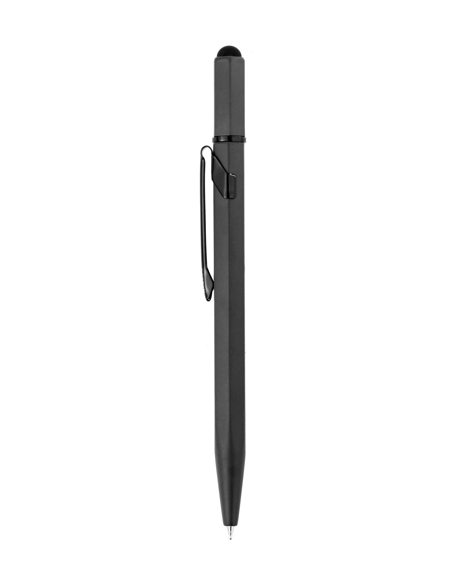Xcluso Matt Blue Metal Ballpoint Pen with black clip and imported german ink refill. Pen with smooth writing. Pen with stylus. Pens for Gifting