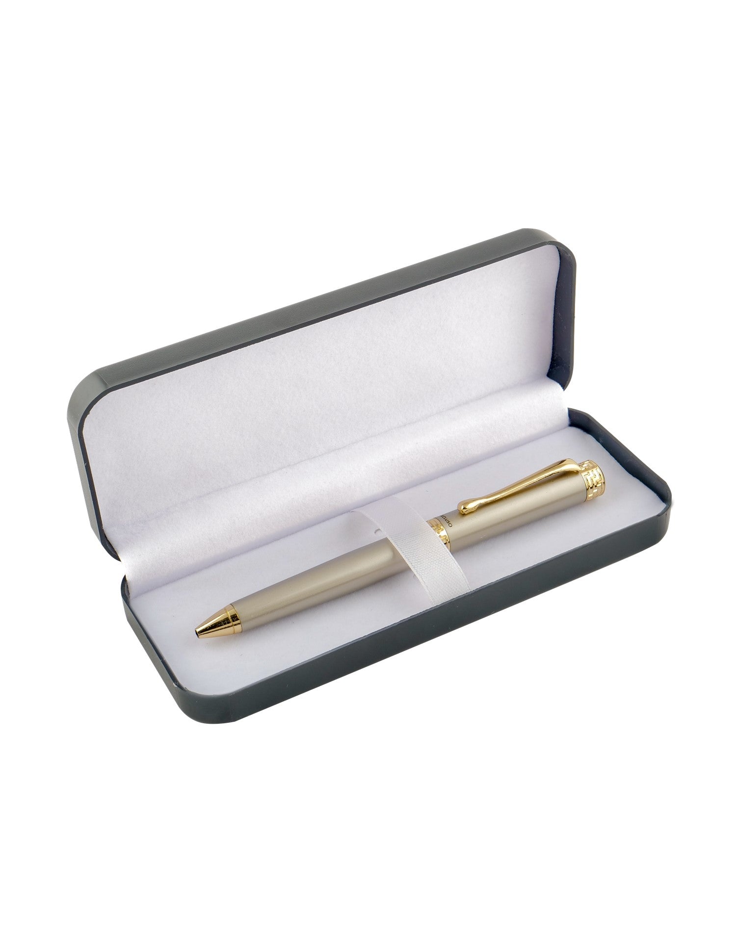 Xcluso Satin Finish Metal Ballpoint Pen with gold clip and imported german ink refill