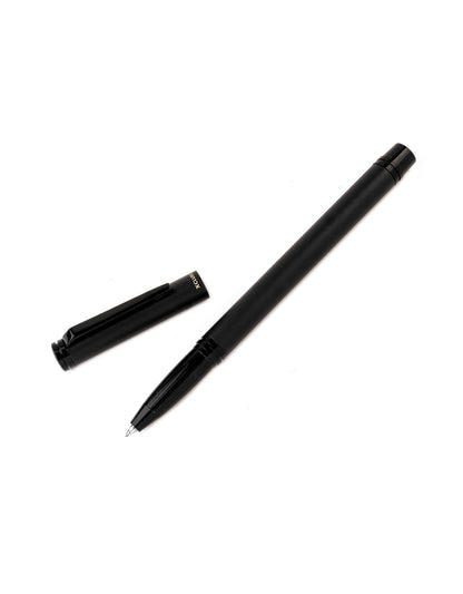 Xcluso Black Matt Metal Roller Pen with Black clip and imported german refill with magnetic cap