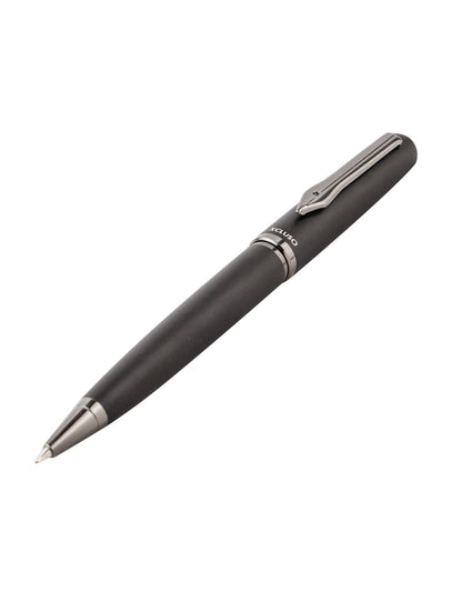 Xcluso Matt Black Metal Ballpoint Pen with Gunmetal clip and imported german ink refill. Pen with smooth writing. Pens for Gifting