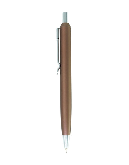 Xcluso Matt Coffee Metal Ballpoint Pen with shining chrome clip and imported german ink refill. Pen with smooth writing. Tic Tic pen. Pens for Gifting