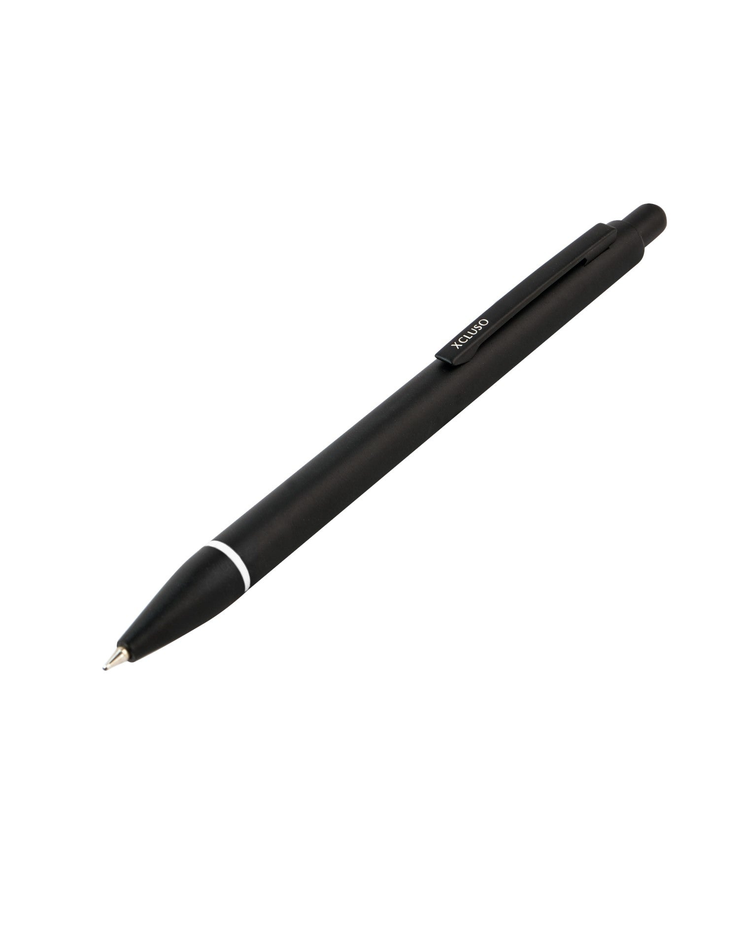 Xcluso Black Tic Tic Metal Ballpoint Pen with Black clip and imported german ink refill. Pen with smooth writing. Pens for Gifting.