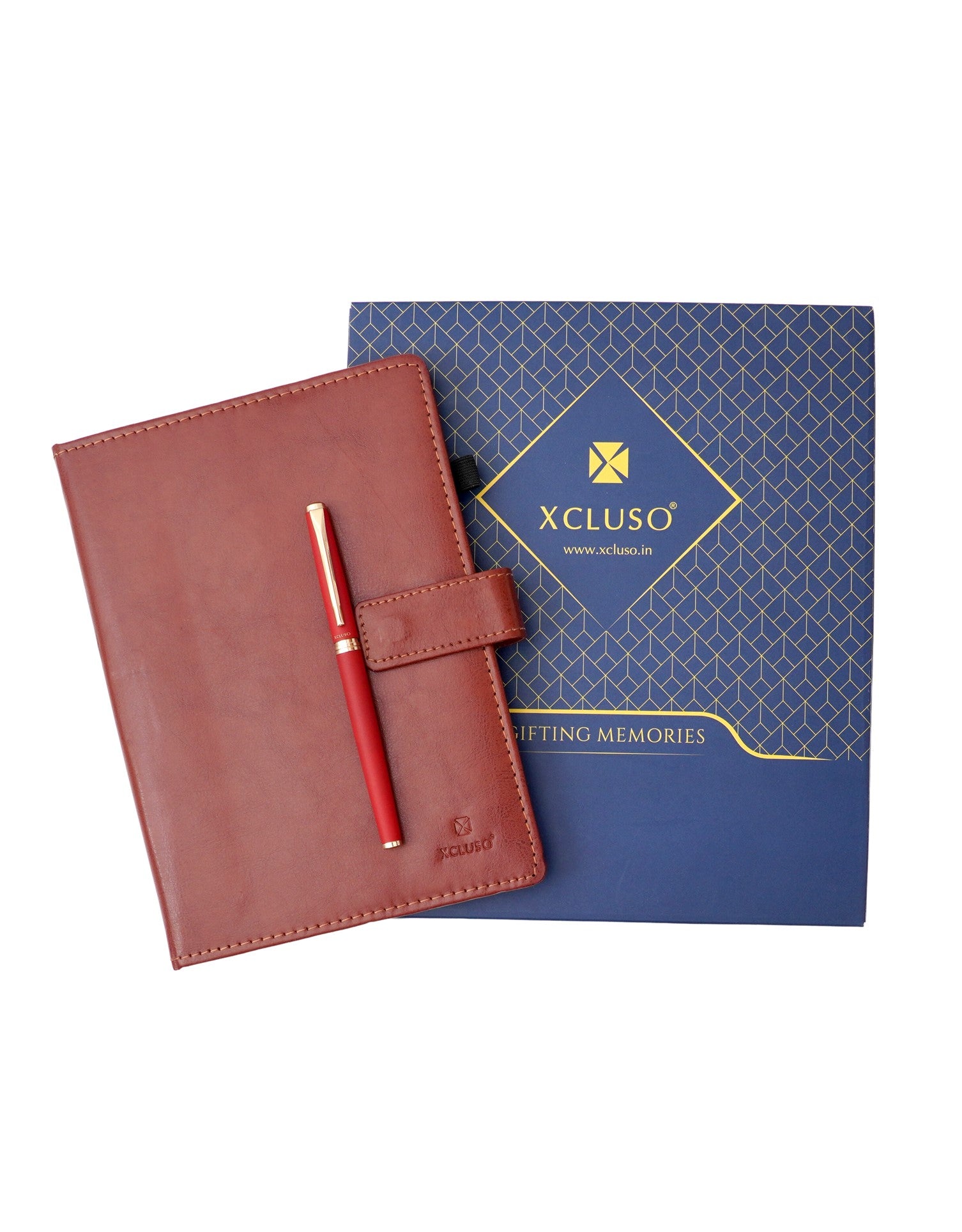 Vegan Diary Pen Gift Combo Brown (X-02)